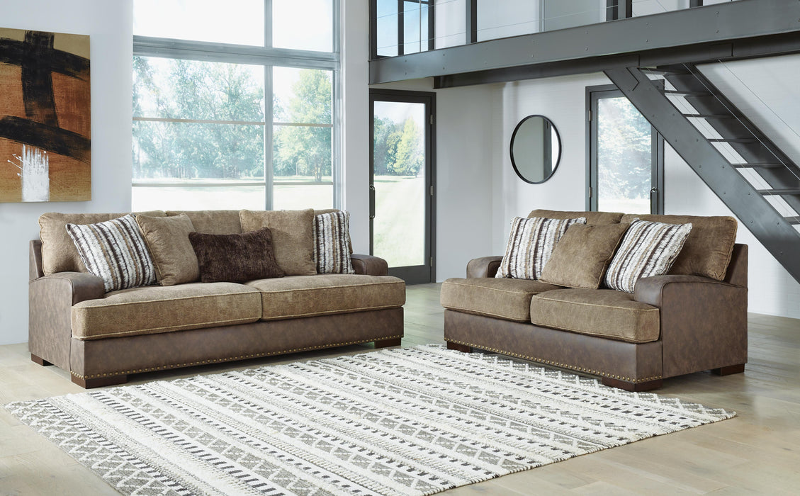 Alesbury Chocolate Alesbury Sofa and Loveseat