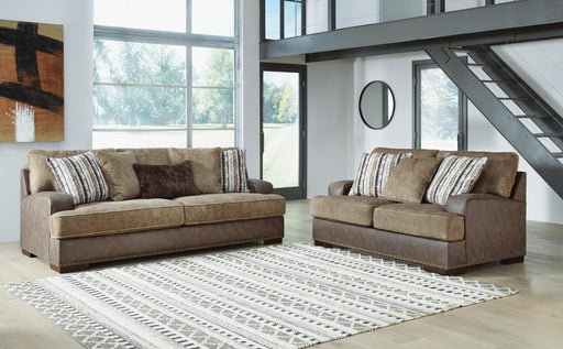 Alesbury Chocolate Alesbury Sofa and Loveseat