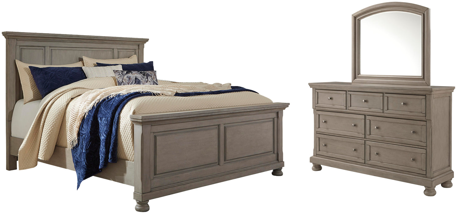 Lettner Light Gray Panel Bedroom Collection