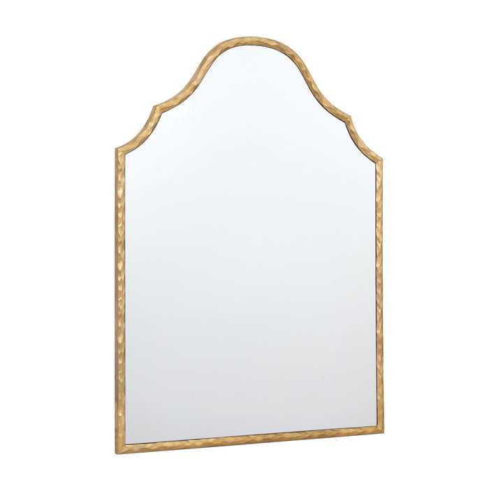Gold Frame Art Deco Arch Wall Mirror 28"x36" My Texas House - open_box