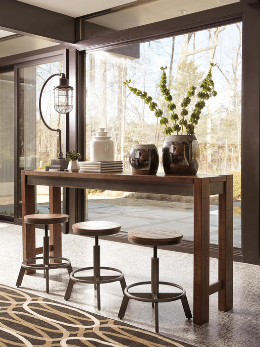Torjin Brown/Gray Torjin Counter Height Dining Table and 4 Barstools