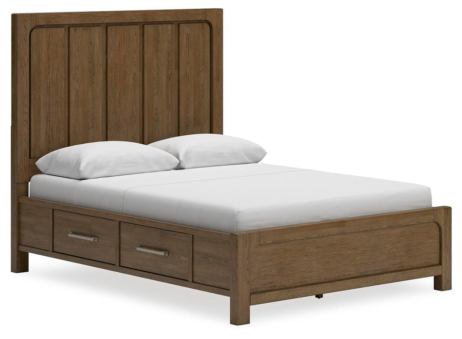 Cabalynn Light Brown Cabalynn Queen Panel Bed with Storage
