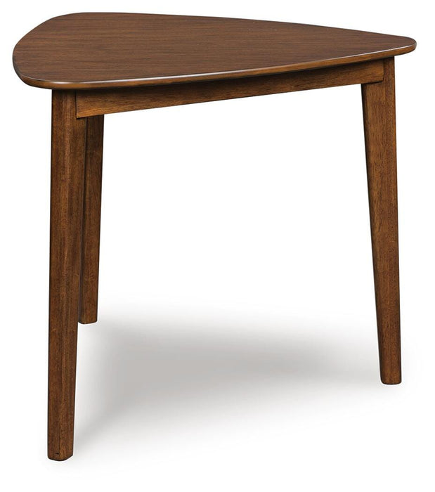 Lyncott Brown Triangle Dining Room Table