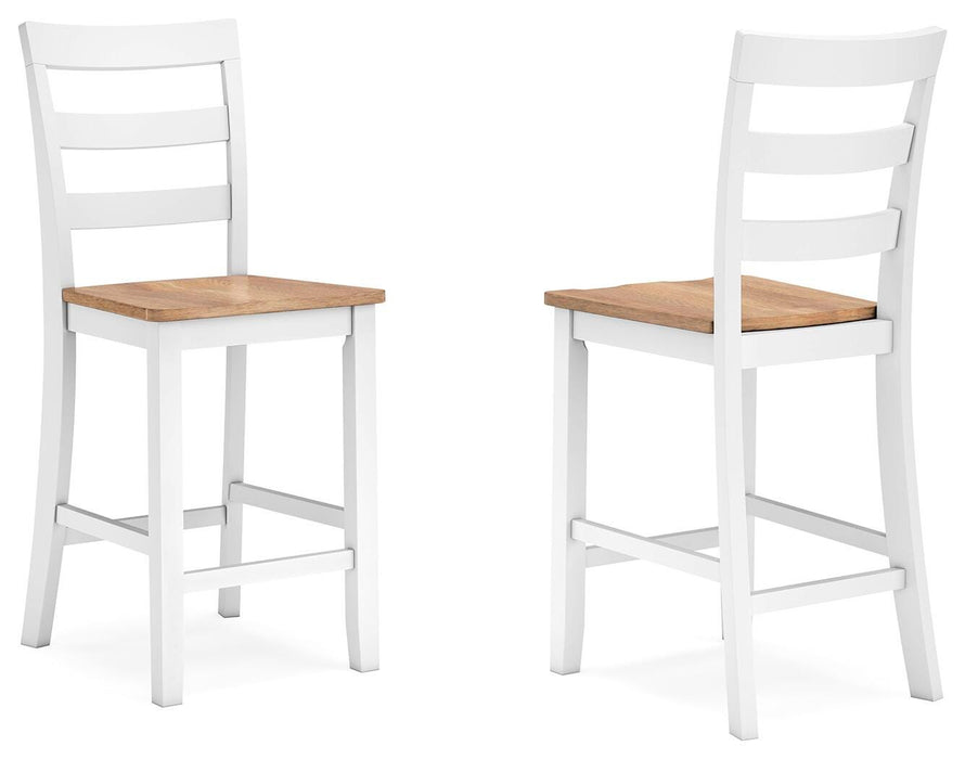 Gesthaven Natural/White Gesthaven Counter Height Barstool