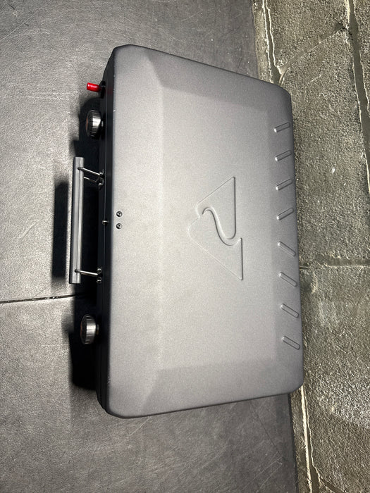 Ozark Trail 2 Burner Black Propane 2-in-1 Portable Camp Stove and Grill, Model GCT2220WB, New - new