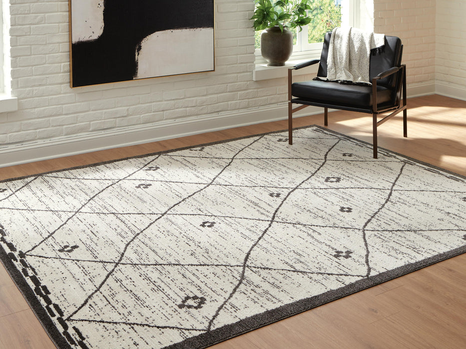 Fenriston Cream/Black Large Rug