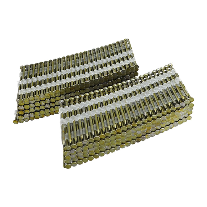 Hyper Tough 21-Degree 0.120 in. x 3 in. Plastic Collated Framing Nails, Bright Finish Smooth Shank, 1000 Count, Hardware Nails - new