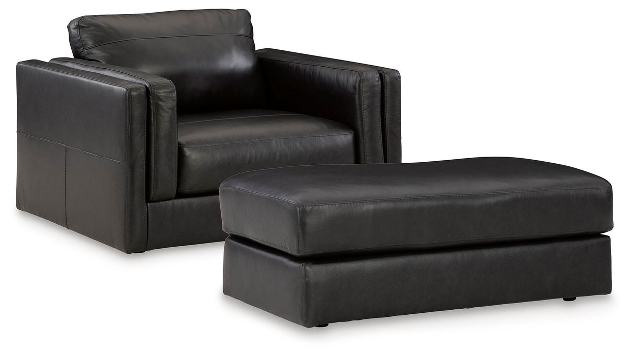 Amiata Onyx Amiata Chair and Ottoman