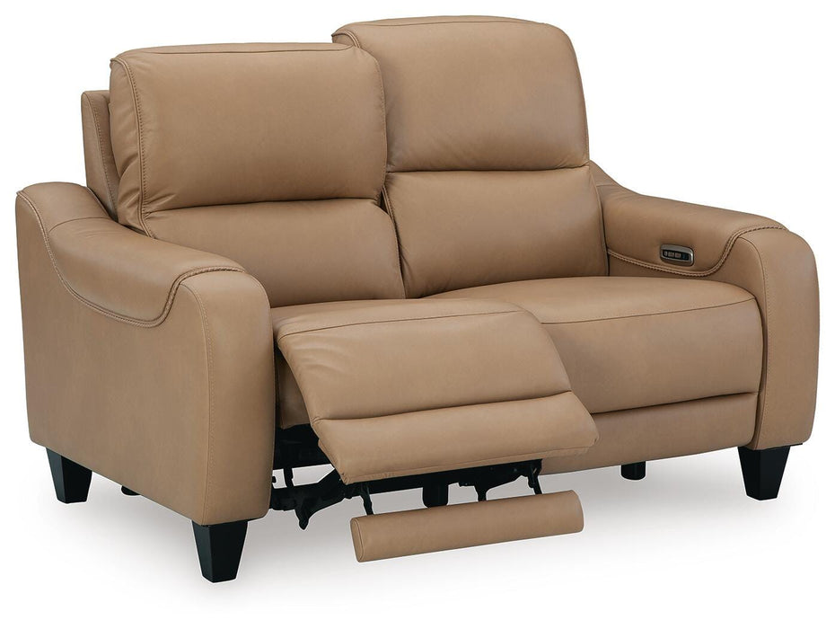 Mosswell Toffee Mosswell Power Reclining Loveseat