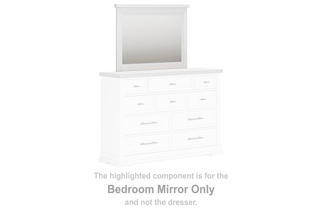Ashbryn White/Natural Bedroom Mirror