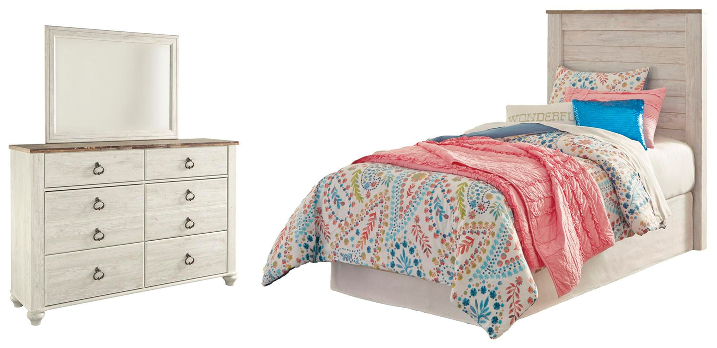 Willowton Whitewash Panel Bedroom Collection