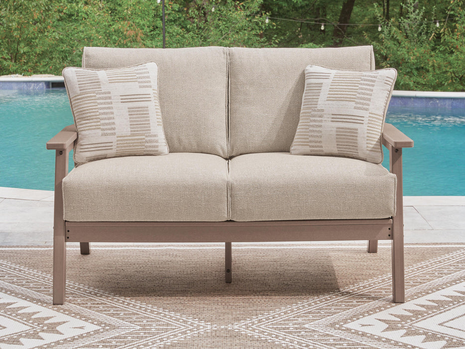 Cliffs Beach Driftwood Loveseat w/Cushion