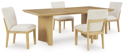 Whittgate Light Brown Whittgate Dining Table and 4 Chairs