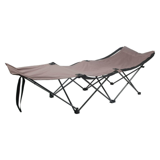 Ozark Trail Adult Collapsible Camping Cot, Beige, 73" x 23" - open_box