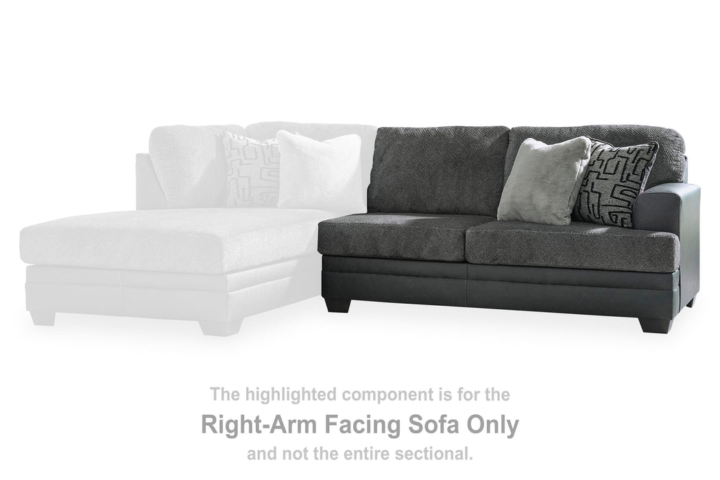 Brixley Pier Graphite RAF Sofa