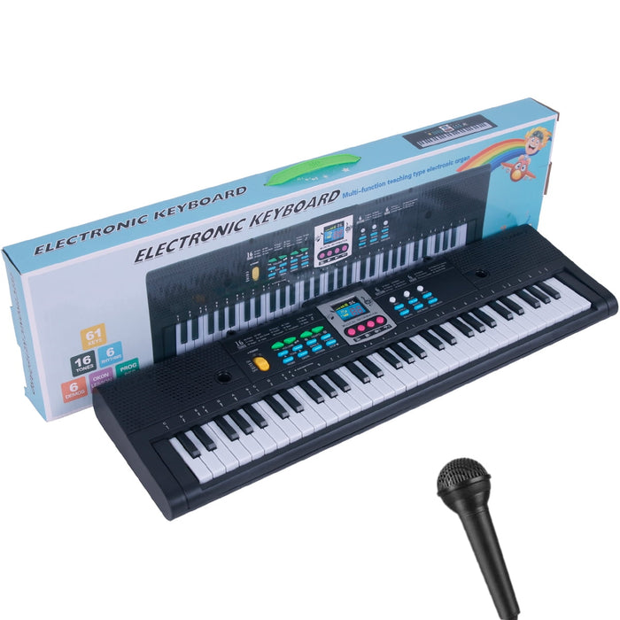 Sutowe 61 Key Quick Start Electric Keyboard Recording Playback Electronic Piano 2 Power Methods Musical Keyboard,Mq6185 With Usb Cable - new