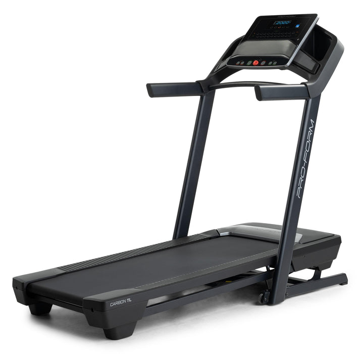 ProForm Carbon TL; Treadmill for Walking and Running with 5” Display, Built-in Tablet Holder and SpaceSaver Design - open_box