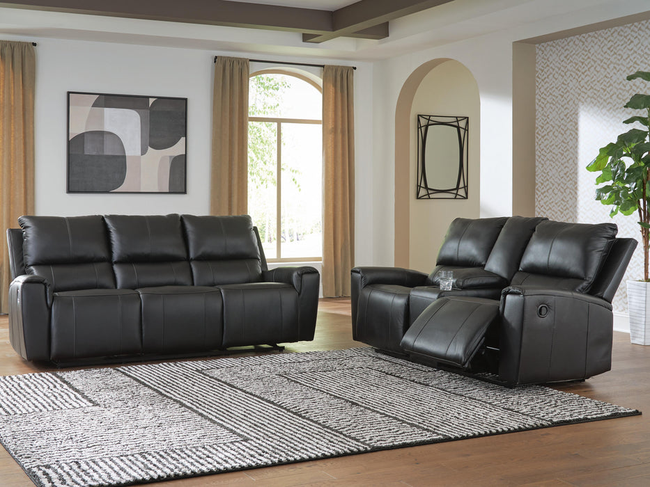 Danemere Black Danemere Sofa and Loveseat