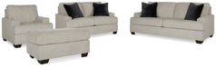 Vayda Pebble Vayda Sofa, Loveseat, Chair and Ottoman