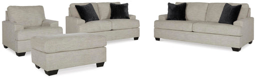 Vayda Pebble Vayda Sofa, Loveseat, Chair and Ottoman