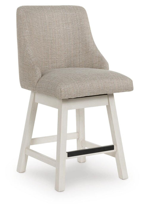Robbinsdale Antique White UPH Swivel Barstool (Priced Per Item, Must Order 2, 4, 6, or 8)