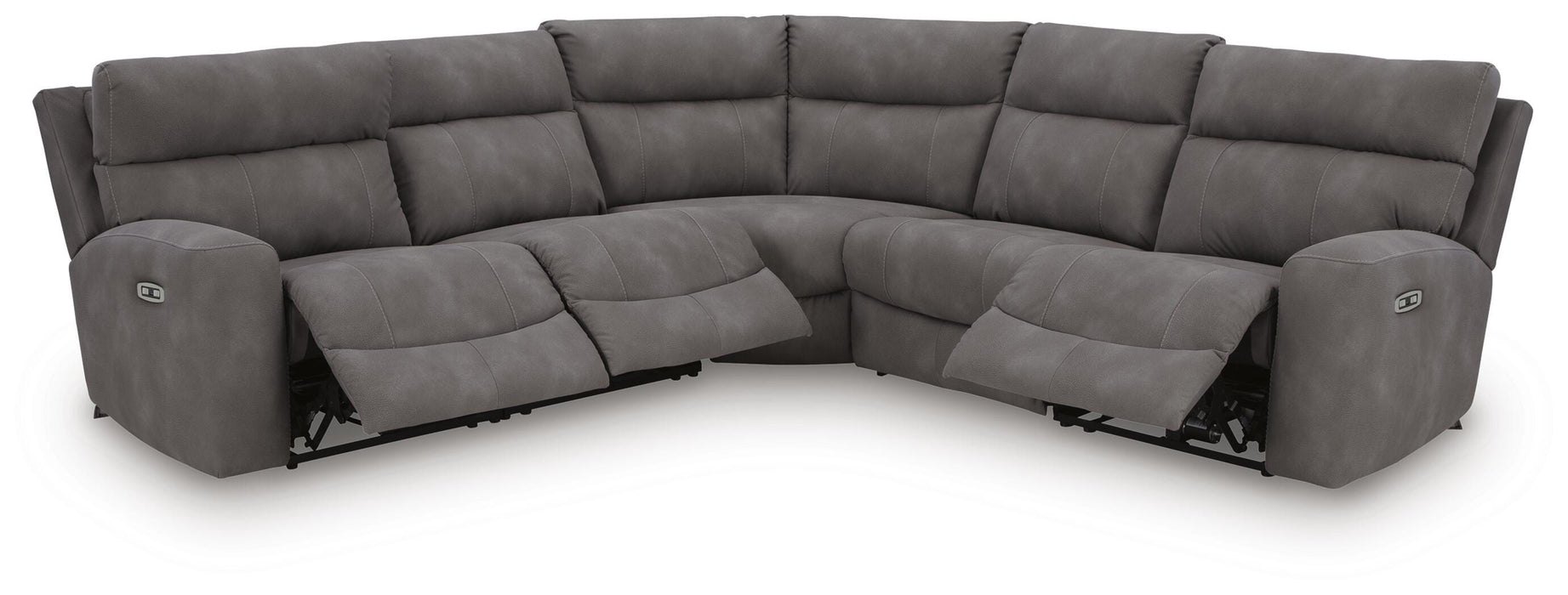 Next-Gen Durapella Slate Next-Gen Durapella 5-Piece Power Reclining Sectional