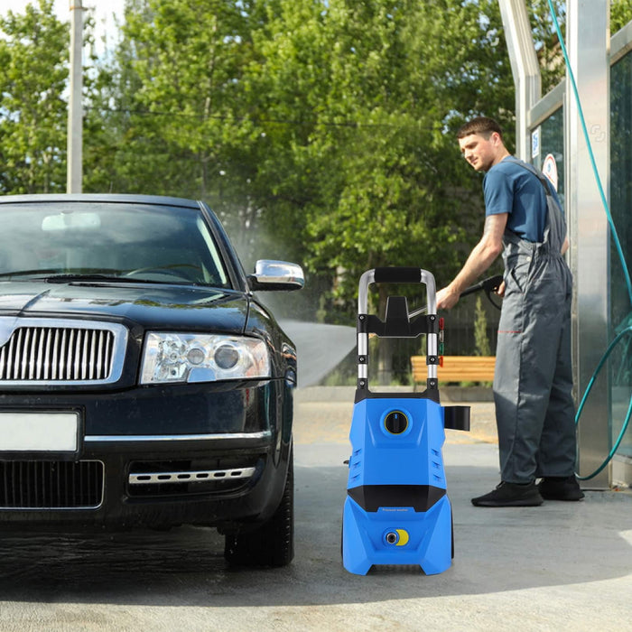 Pressure Washer HD3000 1500W 1.8 Max GPM Powerful Electric Power Washer High Pressure Washer Car Wash Machine with Gimbaled Nozzle Spinner Wheel, for Home/Car/Driveway/Patio Clean - new