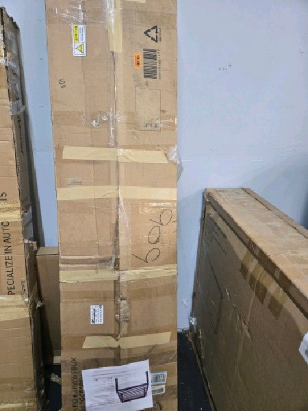 PrimaSleep 18 Inch Tall Metal Bed Frame/Dura Steel Slat/Anti-Slip Support/No Box Spring Needed Black/Twin, - open_box