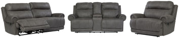 Austere Gray Austere Sofa, Loveseat and Recliner