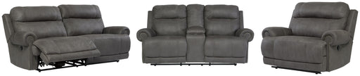 Austere Gray Austere Sofa, Loveseat and Recliner