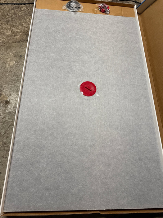 Everbilt 36 in. x 60 in. Waterproof Shower Pan with Off-Center Drain (Drain Assembly Included) - open_box