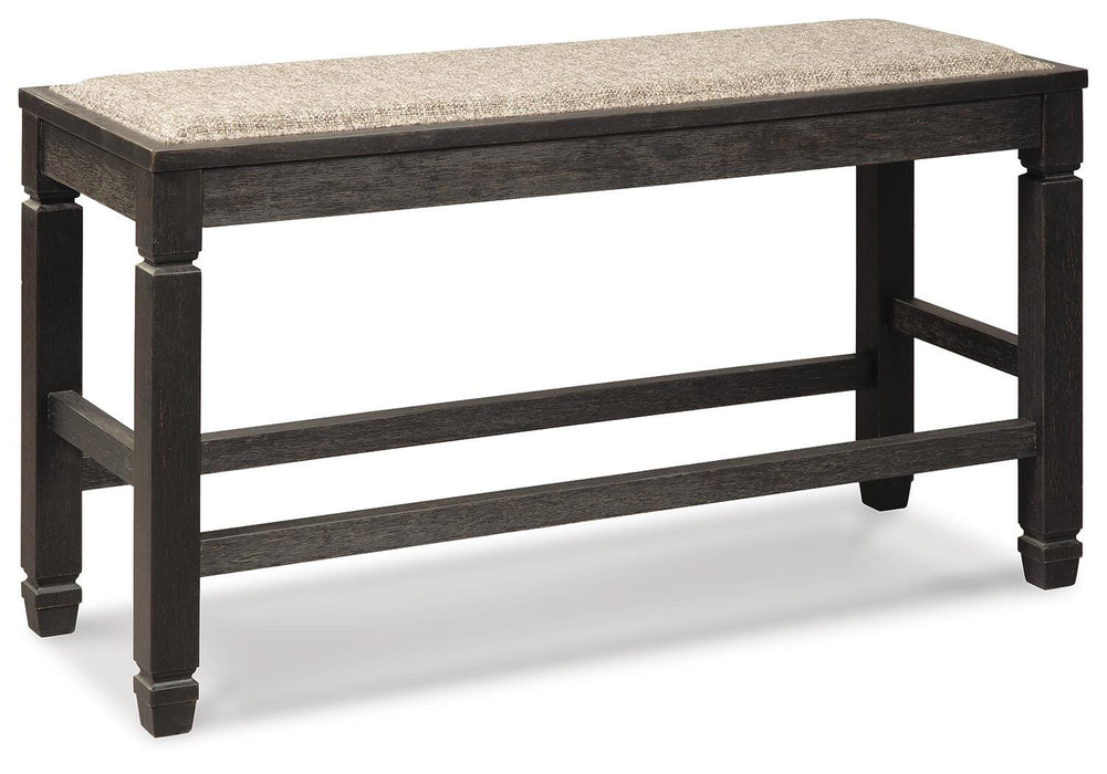 Tyler Creek Antique Black DBL Counter UPH Bench (1/CN)