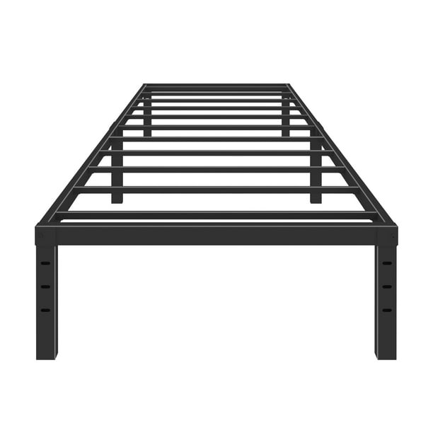 Rooflare 18'' Heavy Duty Twin XL Metal Platform Bed Frame for Adult,Black - new