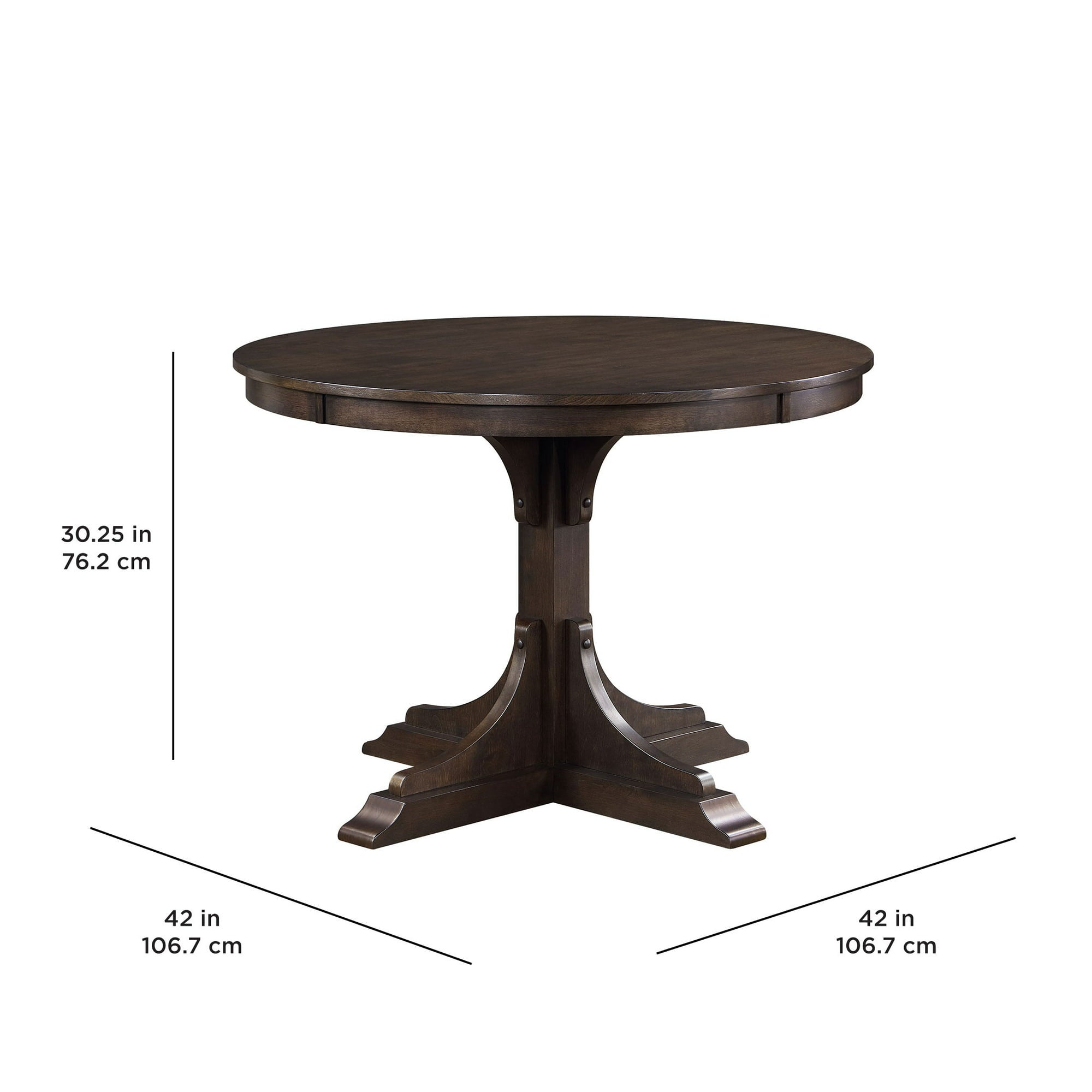 Better Homes & Gardens Canton Round Dining Table, Tobacco Oak Finish - display_model