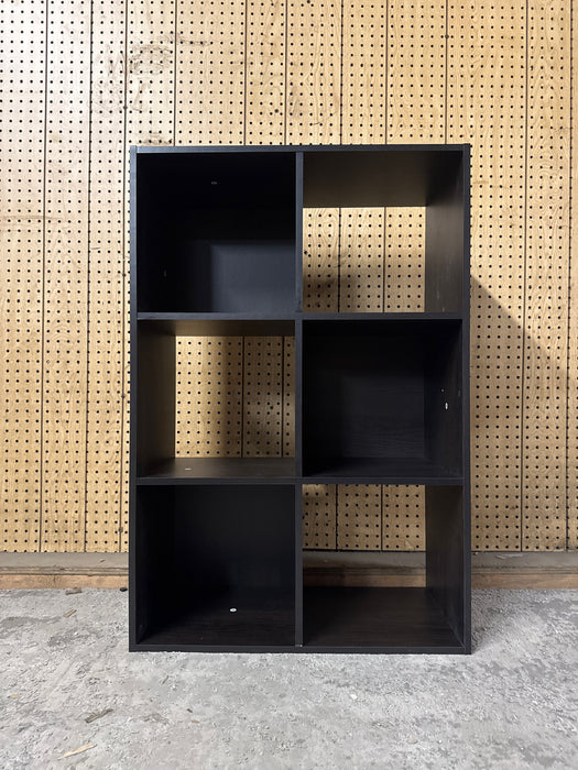 Mainstays 6 Cube Storage Organizer, Espresso - new