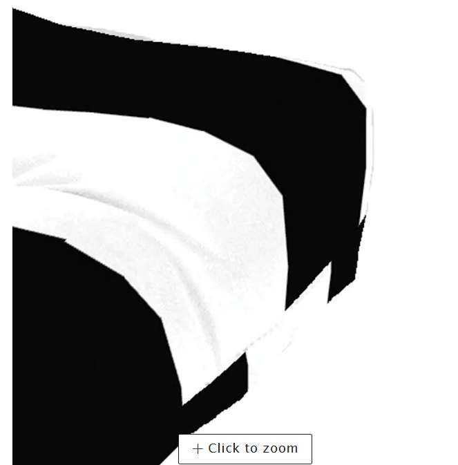 Providence Black Awning Stripe Outdoor Wicker Seat Cushion - open_box