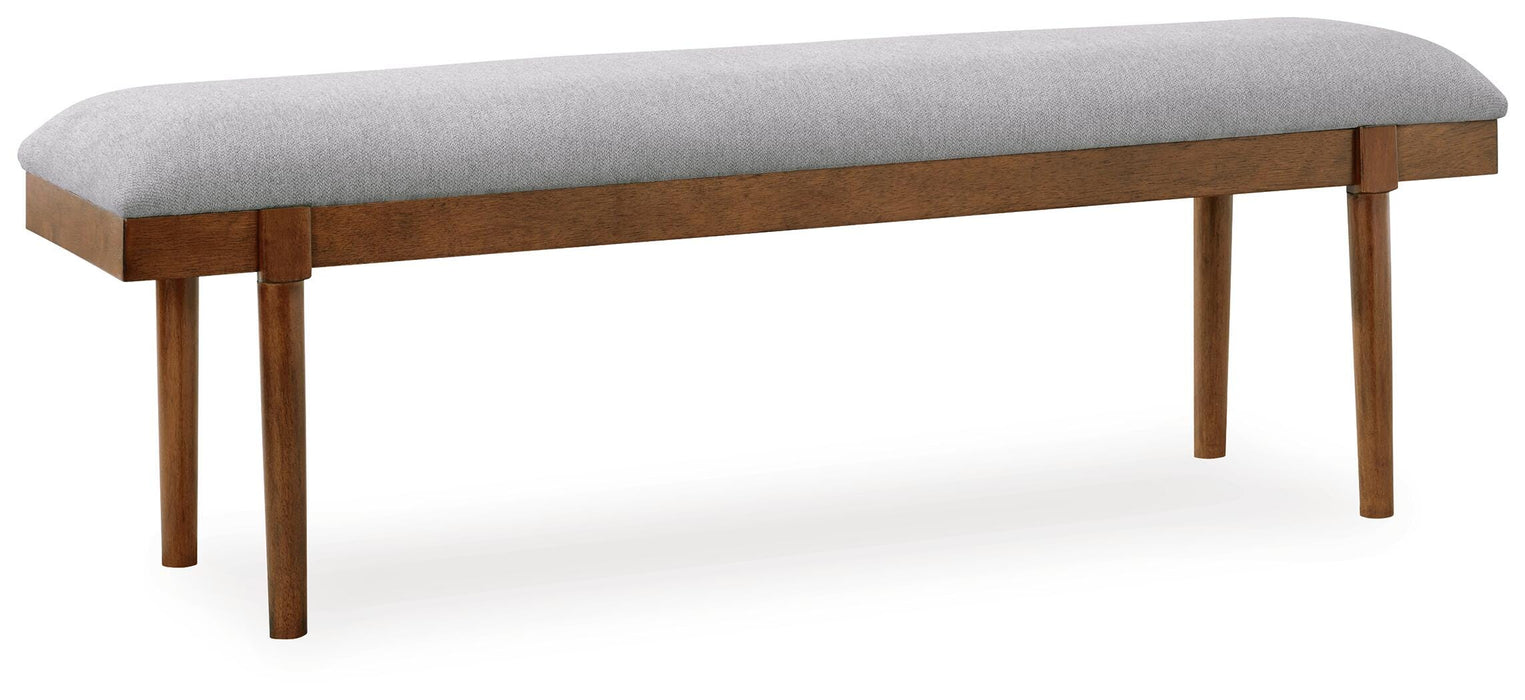 Lyncott Gray/Brown Large UPH Dining Room Bench