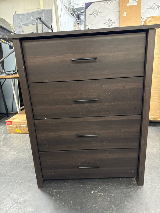 Mainstays Hillside 4-Drawer Dresser, Espresso Finish - new