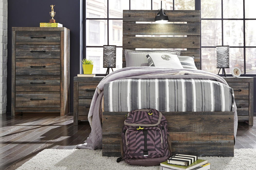 Drystan Multi Drystan Twin Panel Bed with 4 Storage Drawers