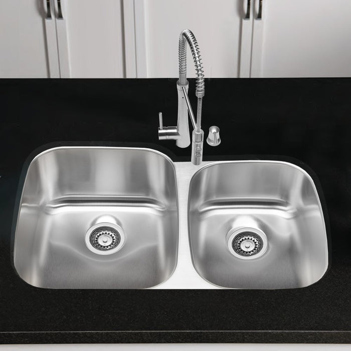 Hahn Chef Series SS004 32-Inch Undermount 60/40 Double Bowl - new