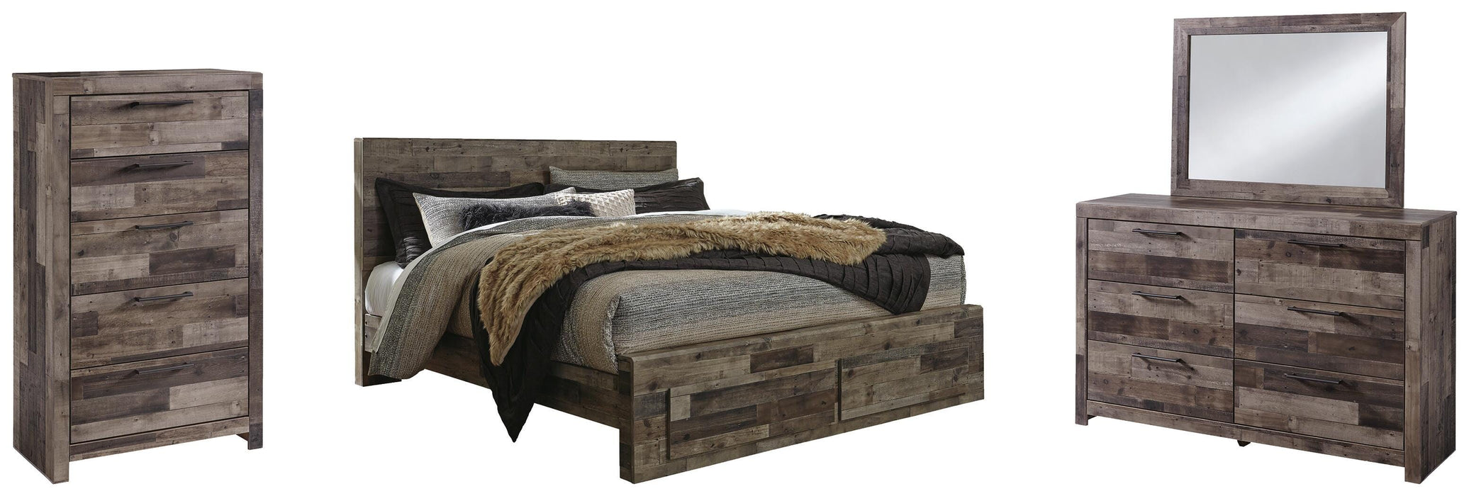 Derekson Multi Gray Bedroom Collection