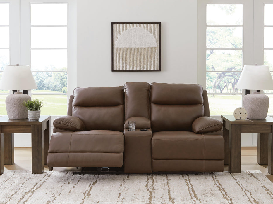 VonRyan Tobacco PWR REC Loveseat/CON/ADJ HDRST