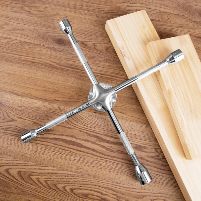 Deli Automotive 18-inch Lug Wrench,Universal Heavy Duty Non-Slip 4-Way Cross Tire Wrench,High Quality Alloy Steel - new