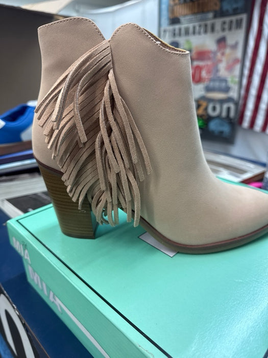 MIA GIRL Women's Avril Fringe Booties - new