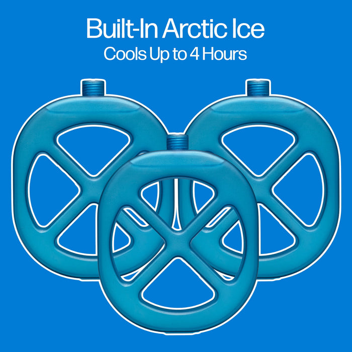 Arctic Air Ice Jet Air Cooler, 3 Speed Portable Cooler with LED, Lightweight & Compact Space Cooler - new