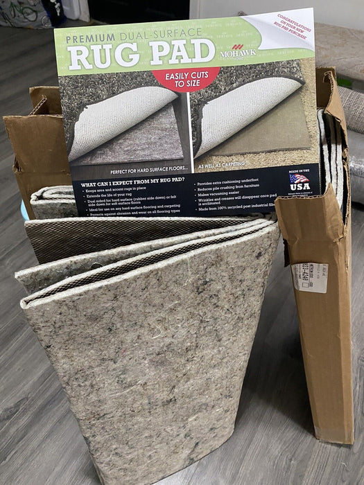 Mohawk Premium Dual Surface Rug Pad 2 ft x 8 ft (24 in x 96) in Gray - open_box