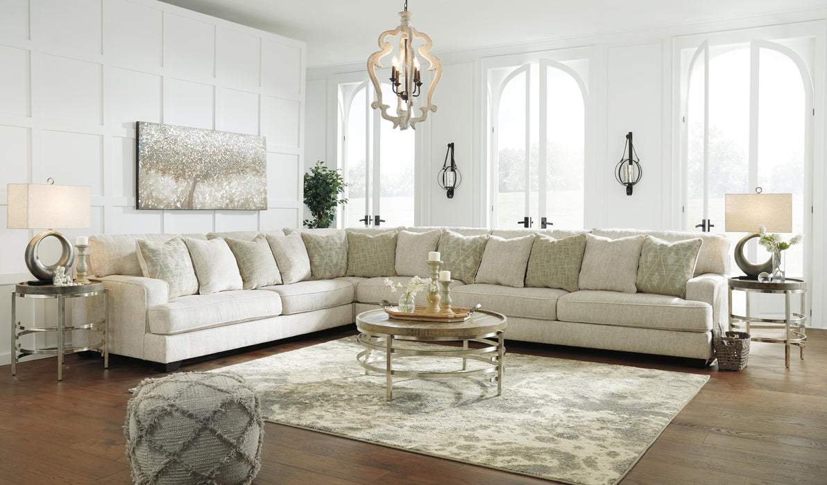 Rawcliffe Parchment Rawcliffe 4-Piece Sectional