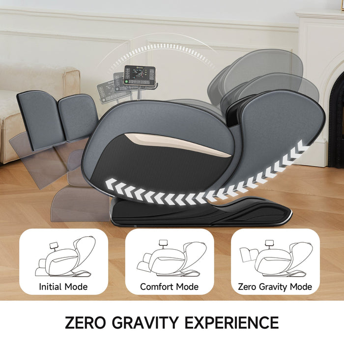 Real Relax Full Body Zero Gravity Shiatsu Recliner Electric Massage Chair, Black - use_like_new