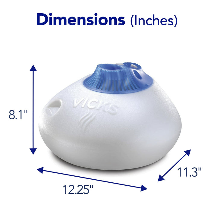 Vicks Warm Steam Vaporizer Humidifier with Night Light, 1.5 Gal, 600 Sq. Ft, White, V150SGNLUPCV2 - new