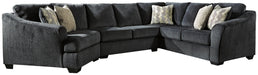 Eltmann Slate Eltmann 3-Piece Sectional with Cuddler